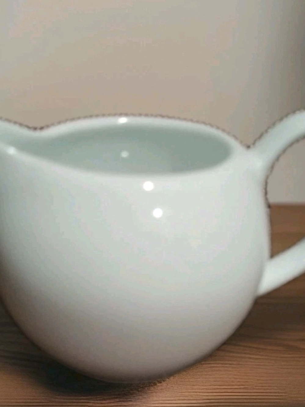 IKEA White Small Pitcher For Cream, Sauce Or Syrup - 3.5 In Wide Plus Handle
